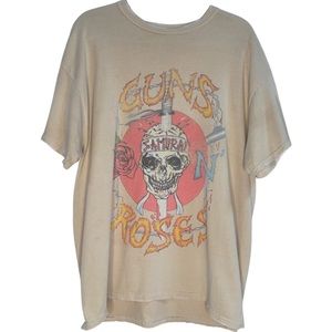 urban outfitters Guns N’ Roses distressed oversized graphic tee
